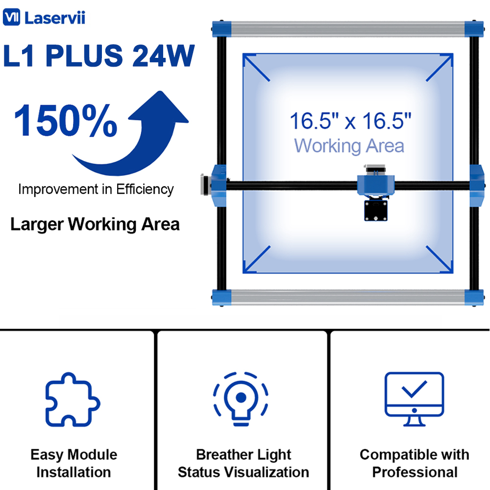 Industrial Laser Cutting - Laservii L1 PLUS 24W Laser Engraver