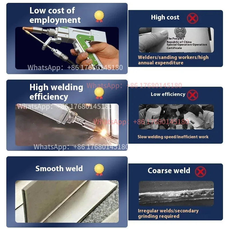 High Power Handheld Industrial - Industrial Laser Welding Machine Hand Held recension och pris
