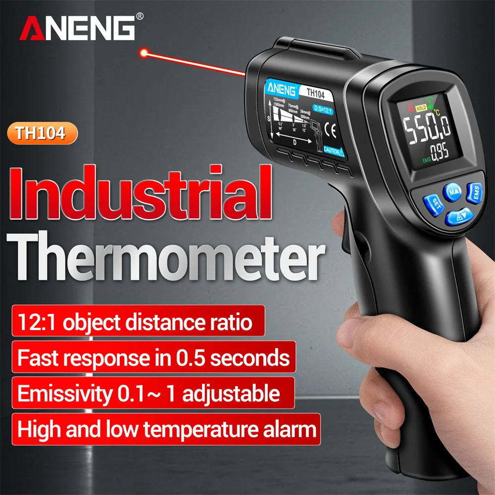 ANENG -50~550℃ Infrared Thermo - Industrial Laser Thermometer Gun recension och pris