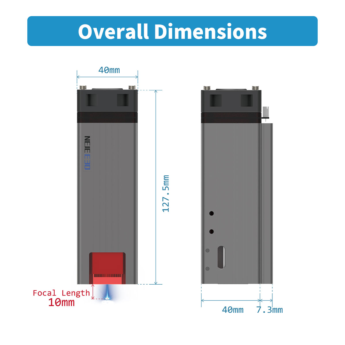NEJE E30 High Power 450nm Lase - Industrial Grade Laser Cutter recension och pris