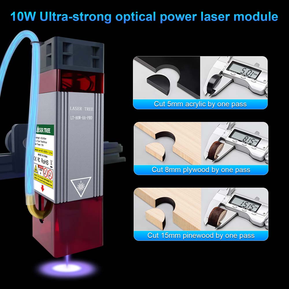 LASER TREE 20w 40W 80W Laser M - Metal Laser Cutter Head recension och pris