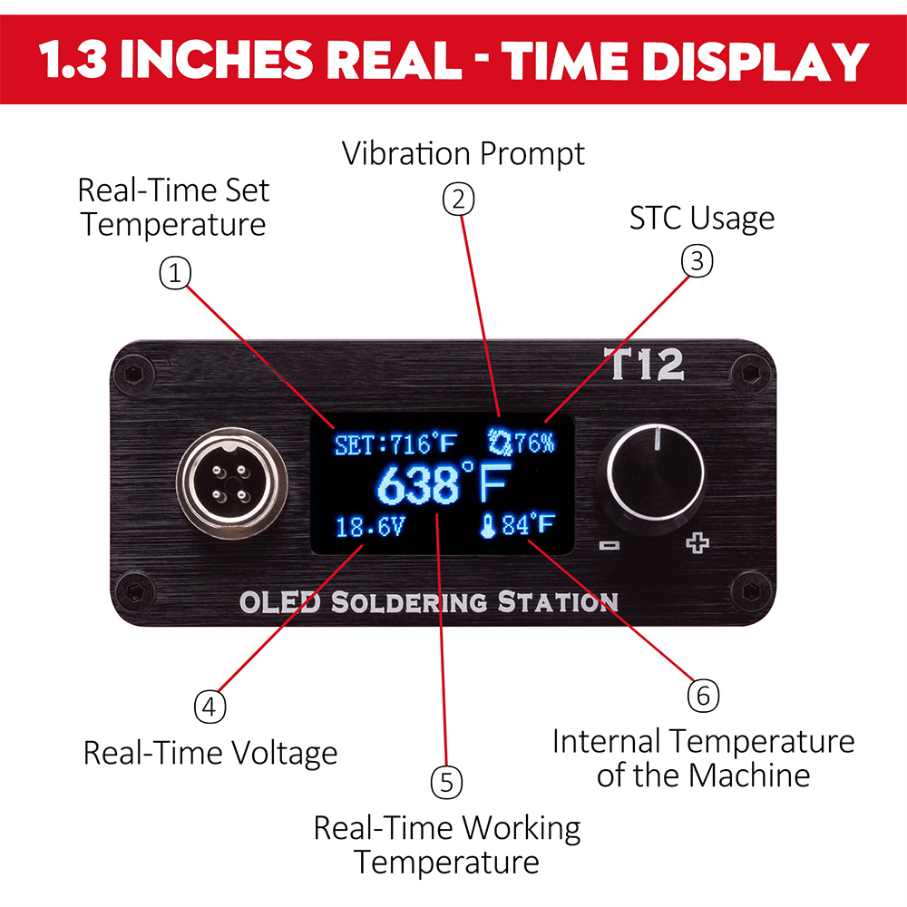 OLED T12 Soldering Iron Statio - Industrial Laser Soldering Iron recension och pris
