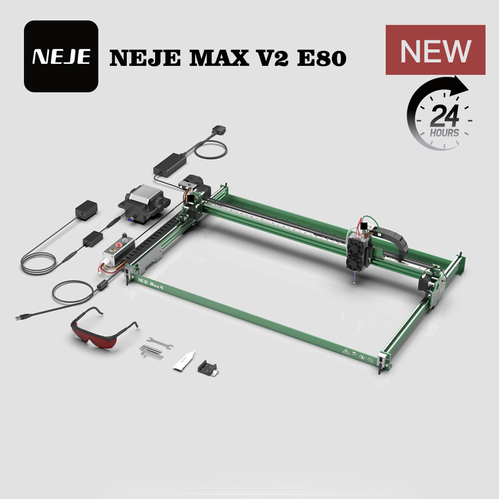 NEJE MAX V2 E80 80W 455nm Lase - Industrial Laser Cutting recension och pris