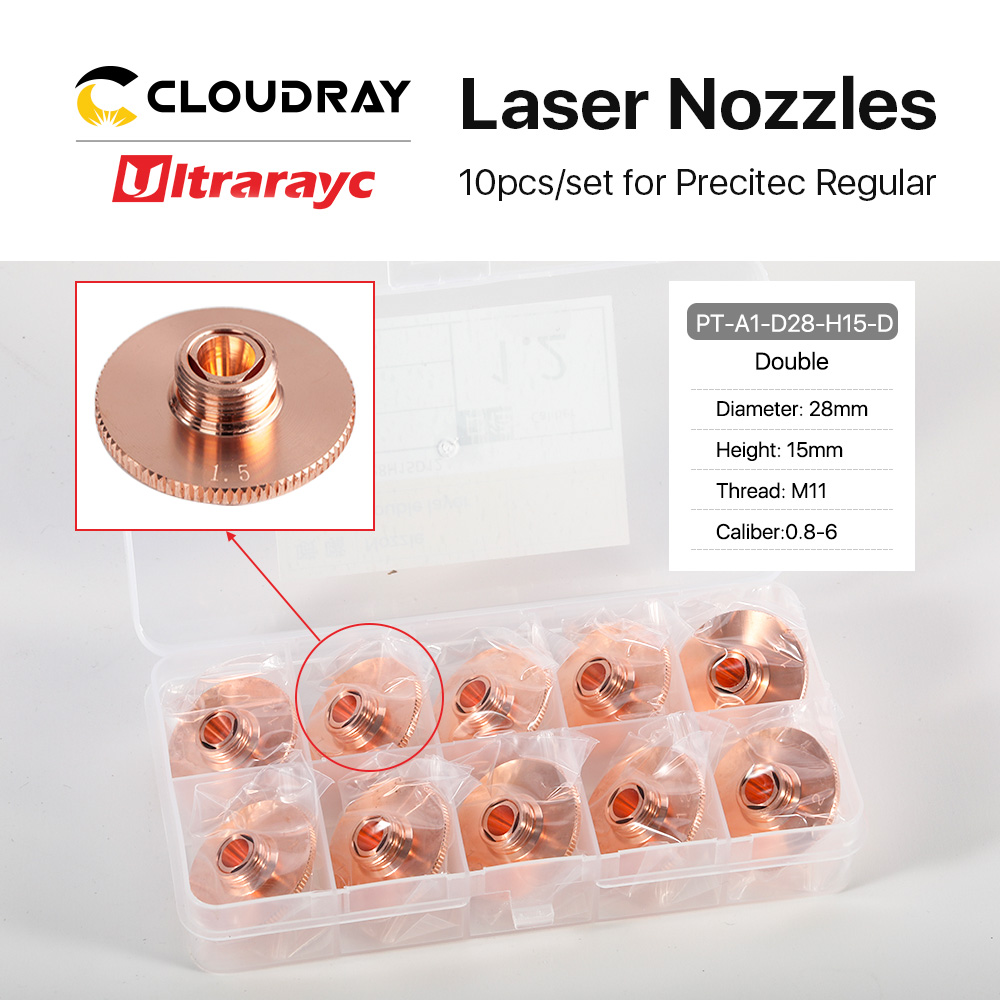 Ultrarayc 10pcs/Set Laser Nozz - Metal Laser Cutter Head recension och pris