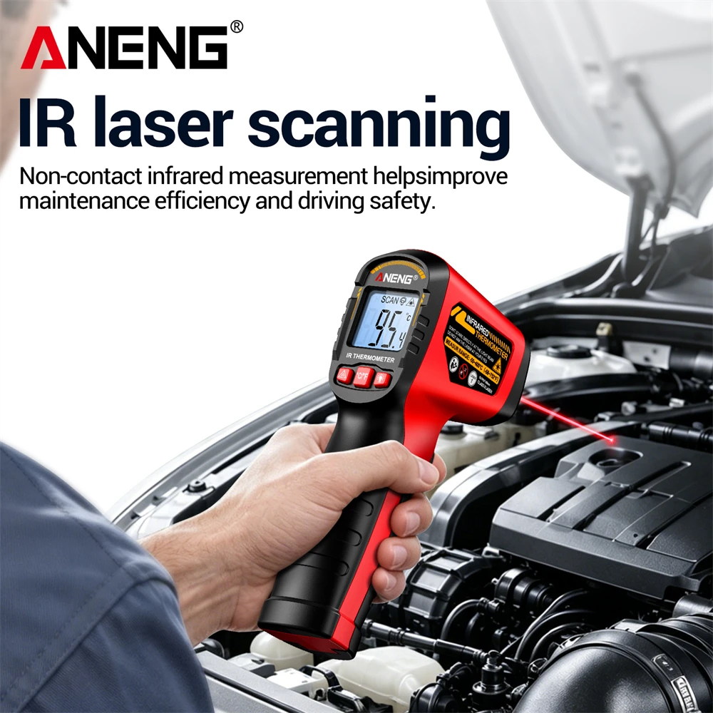 ANENG TH204 Non-contact Infrar - Industrial Laser Thermometer Gun recension och pris