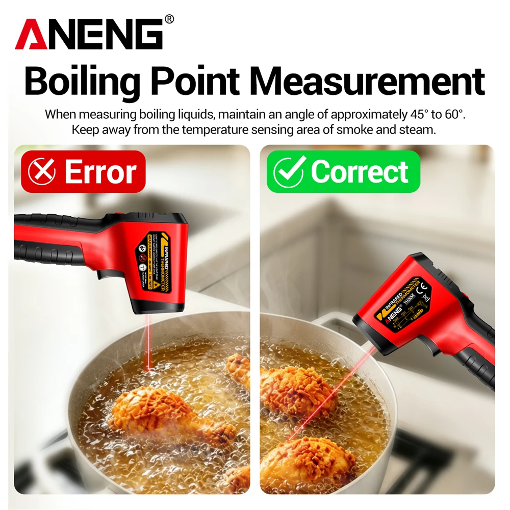 ANENG TH204 Non-contact Infrar - Industrial Laser Thermometer Gun recension och pris
