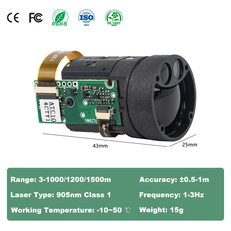 Light Weight 1000m Night Visio - Industrial Laser Measuring Device recension och pris